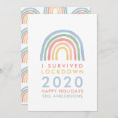 Bunte Regenbogenweihnachtszeit überlebte ich Sperr (Vorne/Hinten)