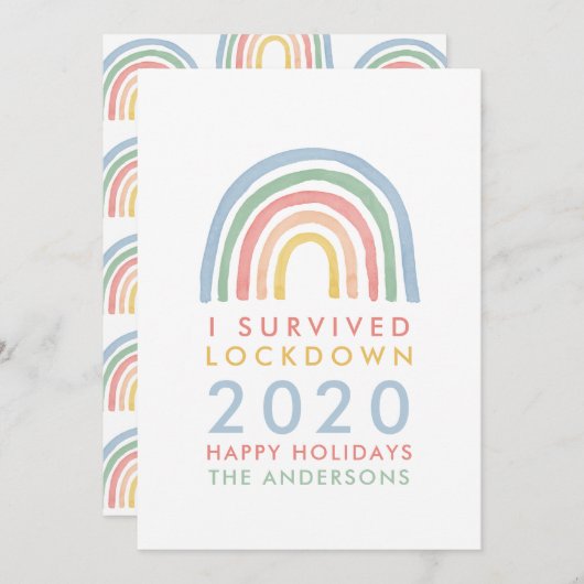 Bunte Regenbogenweihnachtszeit überlebte ich Sperr (Vorne/Hinten)