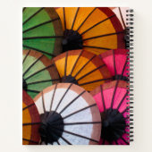 Bunte Regenschirme: Luang Prabang Markt Notizblock (Rückseite)