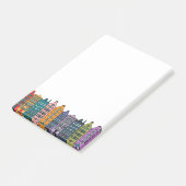 Bunte Reihenhäuser Stadt Post-it® Notes Post-it Klebezettel (angewinkelt)