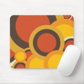 Bunte Retro abstrakte Mausunterlage Mousepad (Mit Mouse)