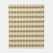 Bunte Retro-Dreiecksformen Fleecedecke (Vorderseite)