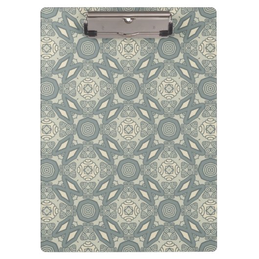 Bunte Retro-Muster-Hintergrund 5 Klemmbrett (Vorderseite)