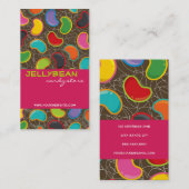 Bunte Retro Spaß-Geleebonbon-Pop-Visitenkarte Visitenkarte (Vorne/Hinten)