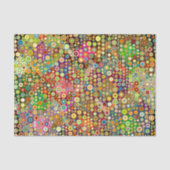 Bunte Retro Stellen + Ihre Idee Seidenpapier (Vorderseite)