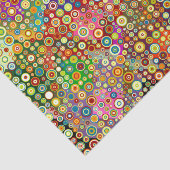 Bunte Retro Stellen + Ihre Idee Seidenpapier (Ausschnitt)