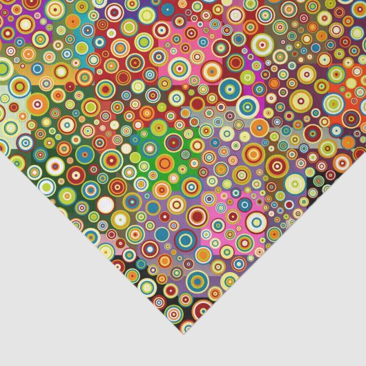 Bunte Retro Stellen + Ihre Idee Seidenpapier (Ausschnitt)