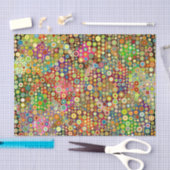 Bunte Retro Stellen + Ihre Idee Seidenpapier (Handwerk)