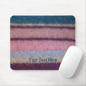 bunte Retro-Stripes aus Strickwaren aus Gewirken Mousepad (Mit Mouse)
