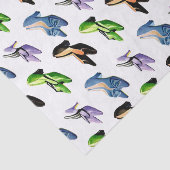 Bunte Retro Vintage Schuhe Seidenpapier (Ausschnitt)