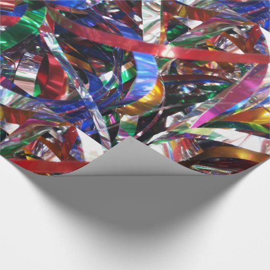 Bunte Ribbons Geschenkpapier (Ecke)