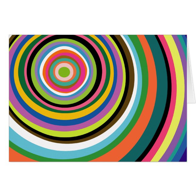 Bunte Ring-Karte (Vorderseite (Horizontal))