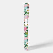 Bunte rosa Blumen-Garten-Monogramm Case-Mate iPhone Hülle (Rückseite / Rechts)