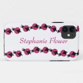 Bunte rosa Dame Wanze Case-Mate iPhone Hülle (Rückseite (Horizontal))