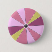 Bunte rosa Strahlen grafisch Button (Vorderseite)