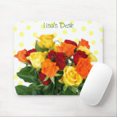 Bunte Rosen Mousepad (Mit Mouse)