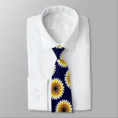 Bunte rote gelbe weiße Sonnenblume sticken Blick Krawatte (Gebunden)