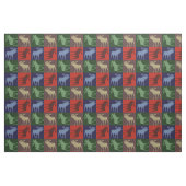 Bunte rustikale quadratisches Gewebe der Elche Stoff (Fat Quarter (45,7 x 55,9 cm))