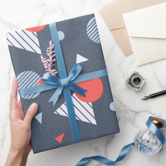 Bunte saisonale fröhliche Hochzeit Geschenkpapier (Schenken)