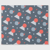 Bunte saisonale fröhliche Hochzeit Geschenkpapier (Flach)