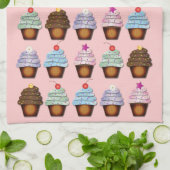 Bunte Sammlung kleine Kuchen Geschirrtuch (Gefaltet)