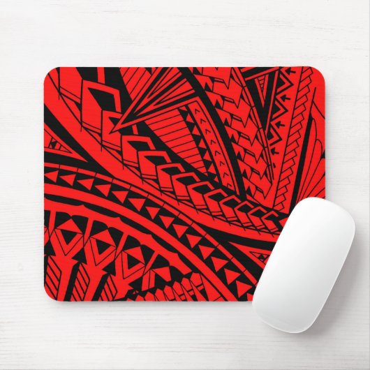 Bunte samoaische Tätowierungsmuster Mousepad (Mit Mouse)