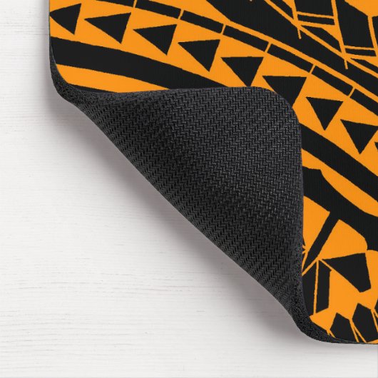 Bunte samoaische Tätowierungsmuster Mousepad (Ecke)