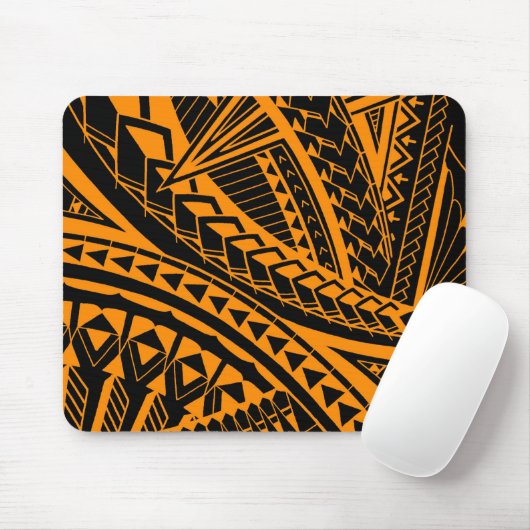 Bunte samoaische Tätowierungsmuster Mousepad (Mit Mouse)