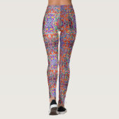 Bunte Sandmuster-Leggings mit Blumenmuster Leggings (Rückseite)