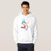 Bunte Saxophone Hoodie (Vorne ganz)