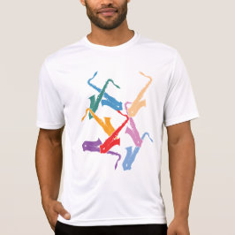 Bunte Saxophone T-Shirt
