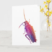 Bunte Schabe Karte (Gelbe Blume)