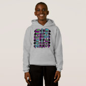 Bunte Schädel und Hoodie (Vorne ganz)