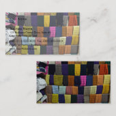 Bunte Schals auf Anzeige Visitenkarte (Vorne/Hinten)