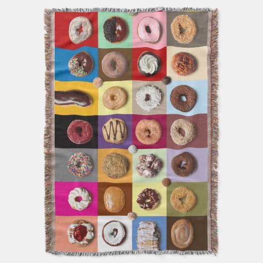 Bunte Schaumgummiring-Wurfsdecke Decke (Vorderseite Vertikal)