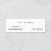 bunte Schere auf IMITATEN Glitzer pastell Mini Visitenkarte (Rückseite)