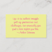 bunte Scheren, Hairstylist, Visitenkarte (Rückseite)