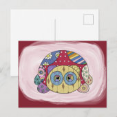 bunte Schildkröte Postkarte (Vorne/Hinten)