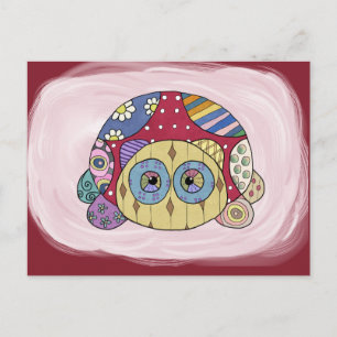 bunte Schildkröte Postkarte
