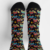 Bunte Schildkröten Socken (Oben)