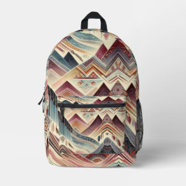 Bunte Schluchten Bedruckter Rucksack