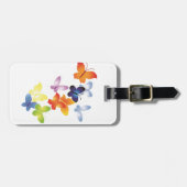 Bunte Schmetterlinge Gepäckanhänger (Vorderseite horizontal)