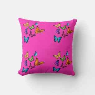 Bunte Schmetterlinge Kissen