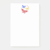 BUNTE SCHMETTERLINGE POST-IT KLEBEZETTEL (Vorderseite)