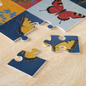Bunte Schmetterlinge und Wildblumen Patchwork Puzzle (Seite)