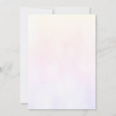 Bunte Schmetterlinge zum Geburtstag Einladung (Rückseite)