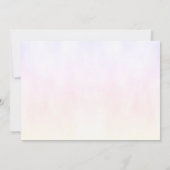 Bunte Schmetterlinge zum Geburtstag Einladung (Rückseite)