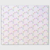 Bunte Schmetterlinge zum Geburtstag Geschenkpapier (Flach)