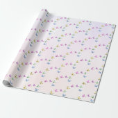 Bunte Schmetterlinge zum Geburtstag Geschenkpapier (Ungerollt)