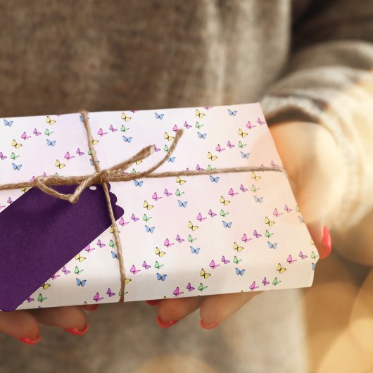Bunte Schmetterlinge zum Geburtstag Seidenpapier